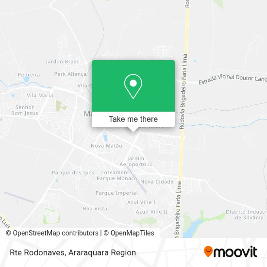 Rte Rodonaves map