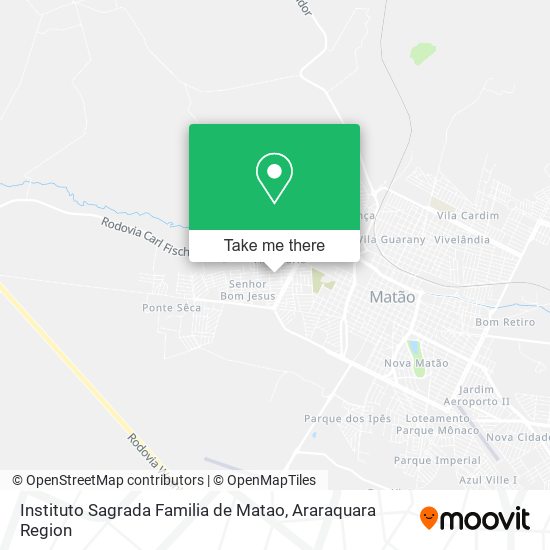 Instituto Sagrada Familia de Matao map