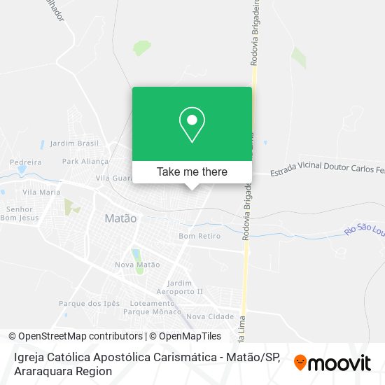 Igreja Católica Apostólica Carismática - Matão / SP map