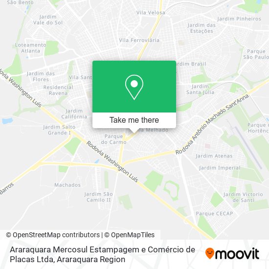 Araraquara Mercosul Estampagem e Comércio de Placas Ltda map