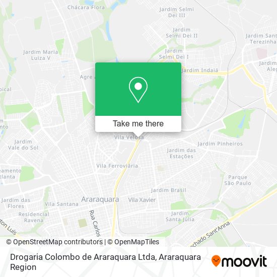 Drogaria Colombo de Araraquara Ltda map