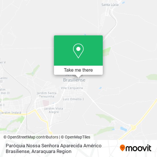 Paróquia Nossa Senhora Aparecida Américo Brasiliense map