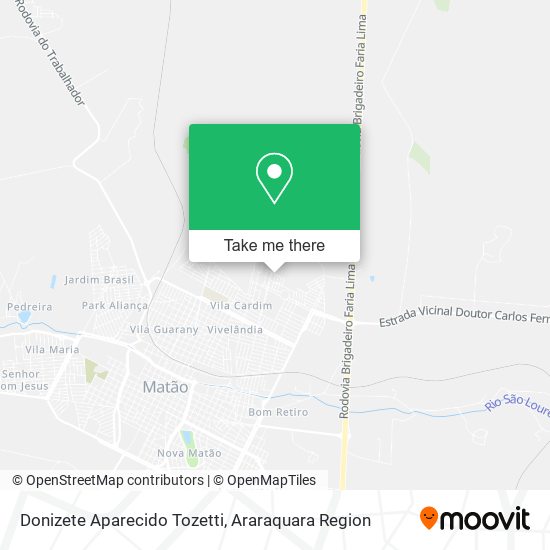 Donizete Aparecido Tozetti map