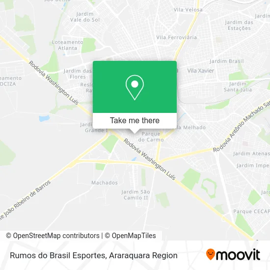 Rumos do Brasil Esportes map