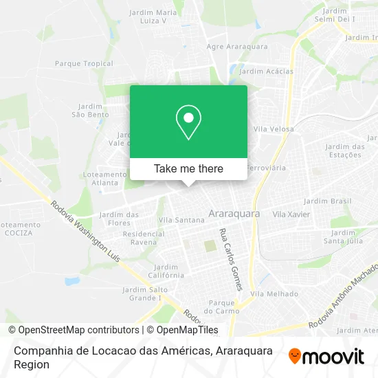 Companhia de Locacao das Américas map