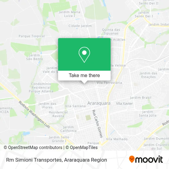 Rm Simioni Transportes map