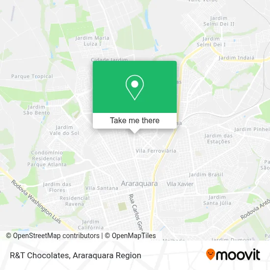 R&T Chocolates map