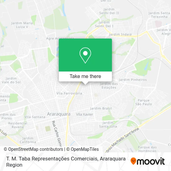 T. M. Taba Representações Comerciais map