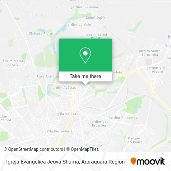 Mapa Igreja Evangelica Jeová Shama