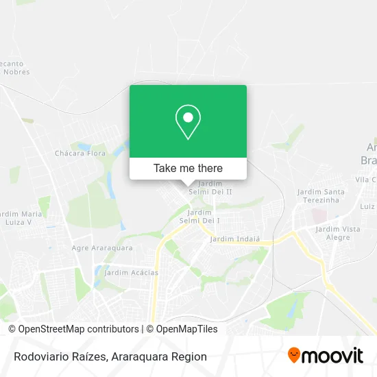 Rodoviario Raízes map