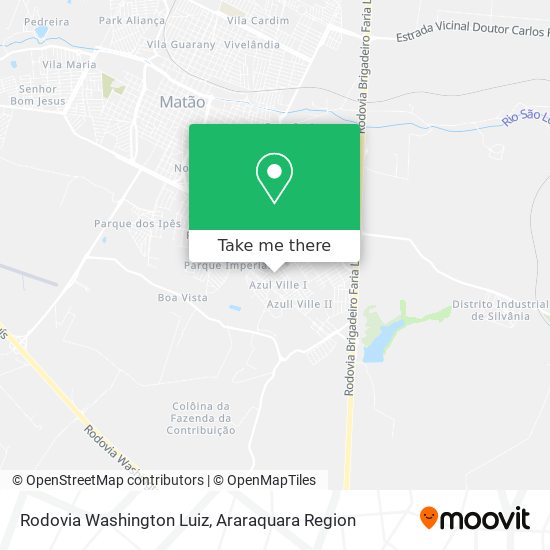Rodovia Washington Luiz map