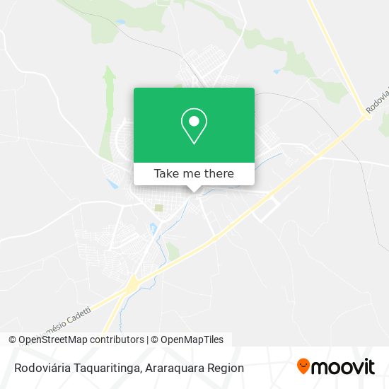 Rodoviária Taquaritinga map