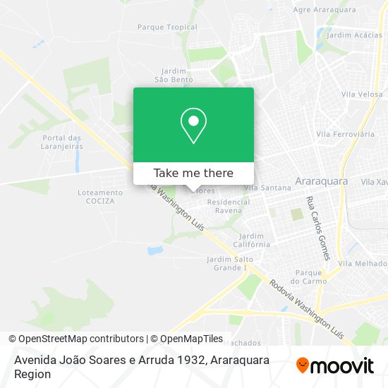 Avenida João Soares e Arruda 1932 map