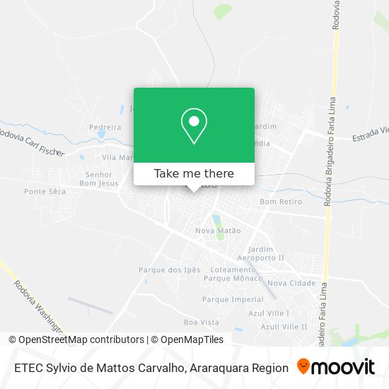 ETEC Sylvio de Mattos Carvalho map