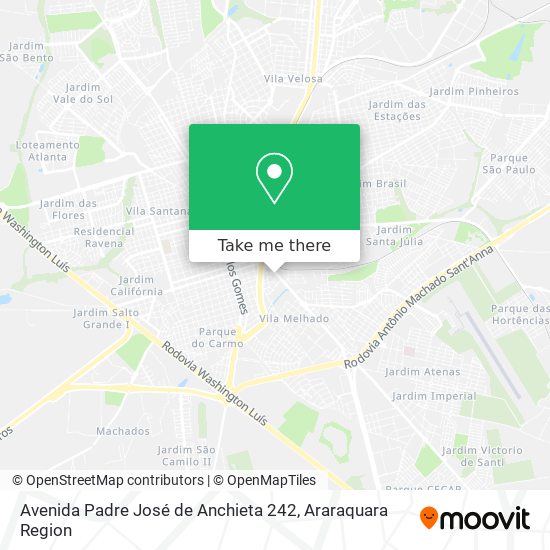 Avenida Padre José de Anchieta 242 map