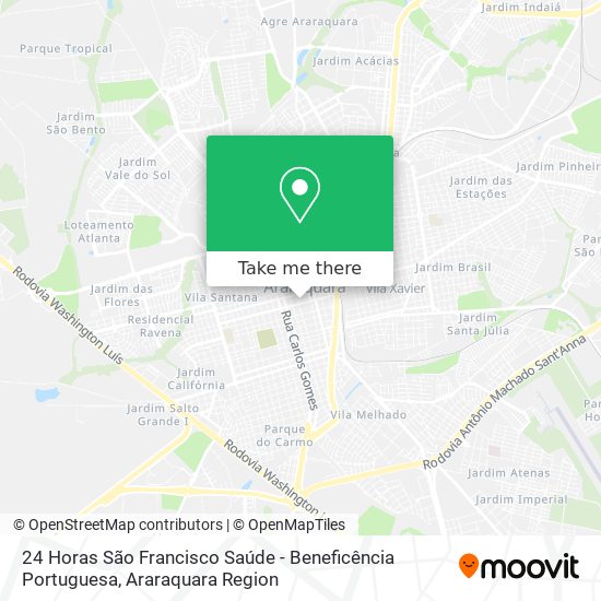 24 Horas São Francisco Saúde - Beneficência Portuguesa map