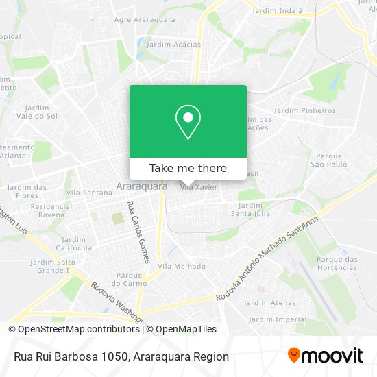 Rua Rui Barbosa 1050 map