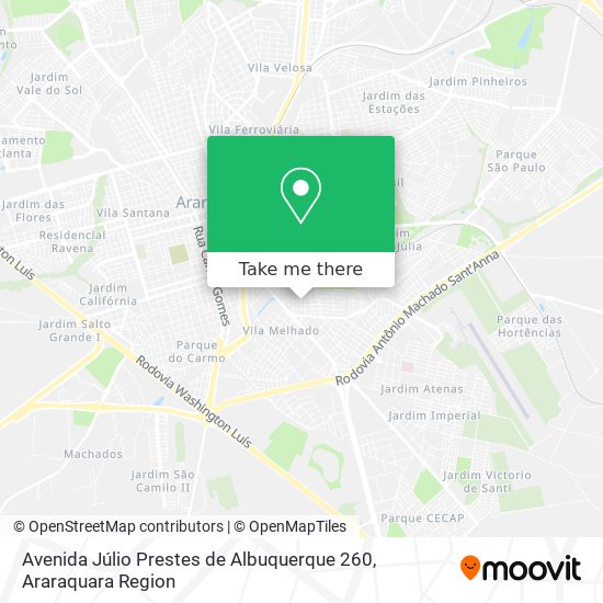 Mapa Avenida Júlio Prestes de Albuquerque 260