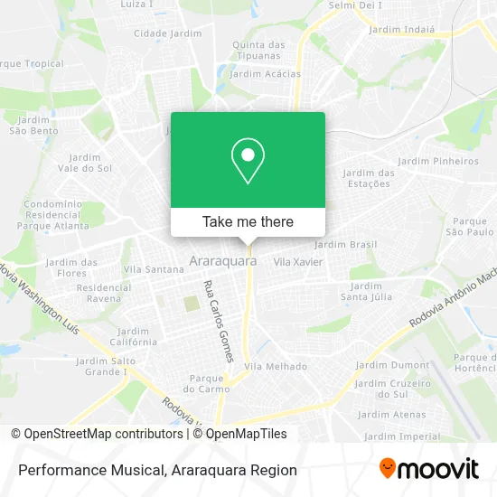 Performance Musical map
