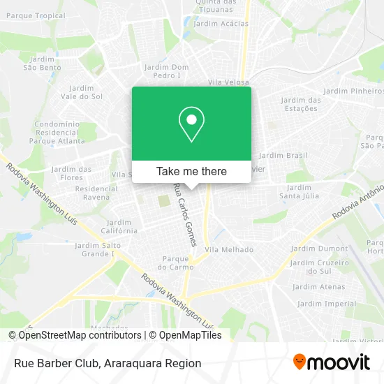Rue Barber Club map