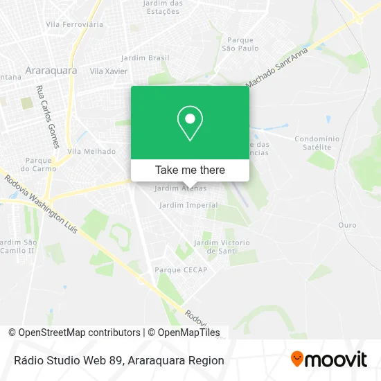 Rádio Studio Web 89 map