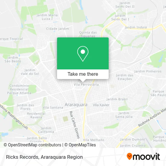 Ricks Records map