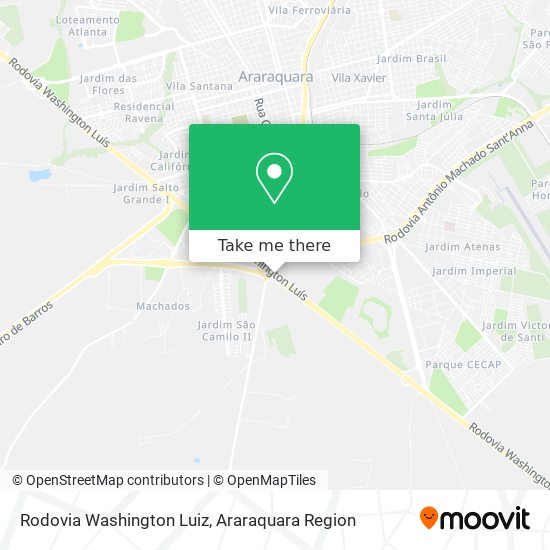 Rodovia Washington Luiz map