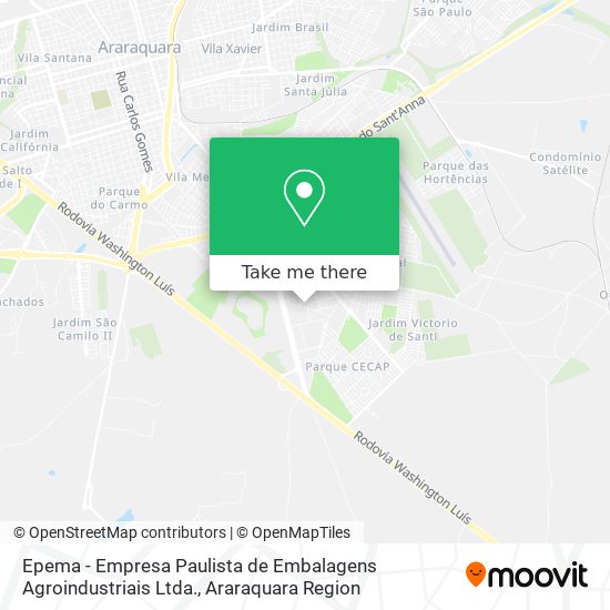 Mapa Epema - Empresa Paulista de Embalagens Agroindustriais Ltda.