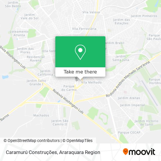 Caramurú Construções map