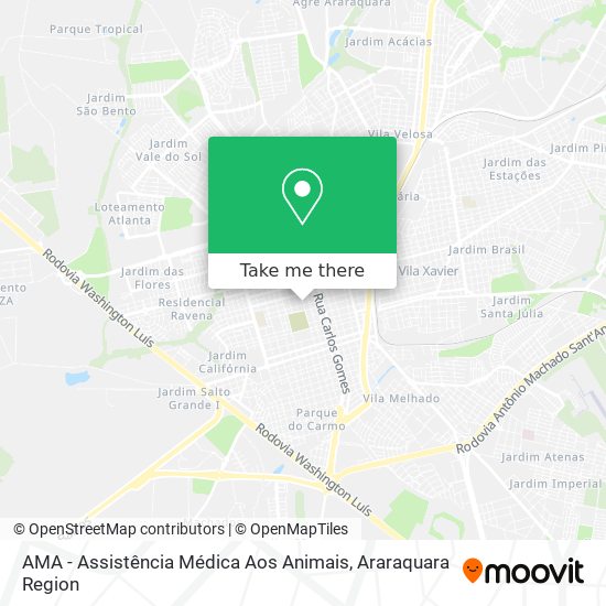 AMA - Assistência Médica Aos Animais map