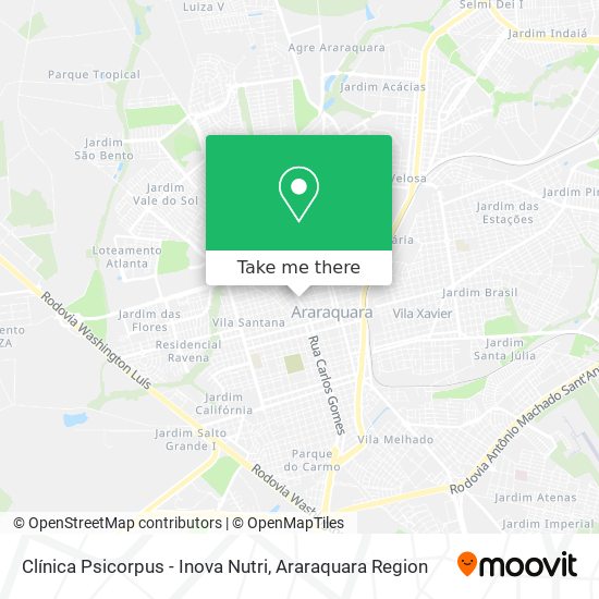 Clínica Psicorpus - Inova Nutri map