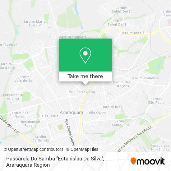 Mapa Passarela Do Samba "Estanislau Da Silva"