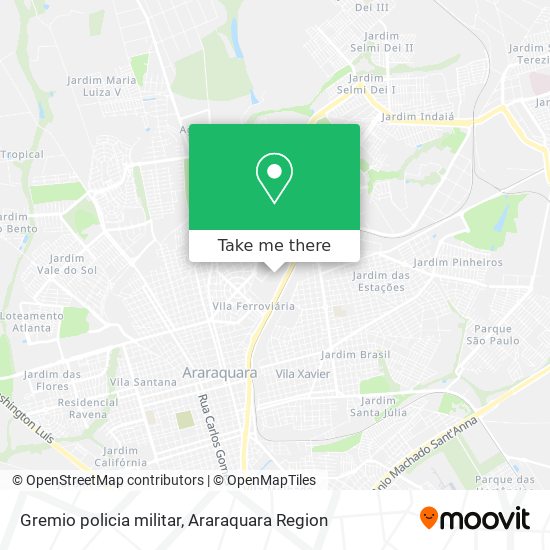 Mapa Gremio policia militar