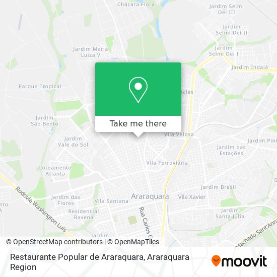 Restaurante Popular de Araraquara map