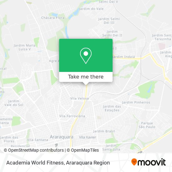 Academia World Fitness map