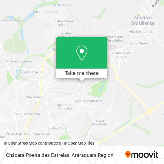 Chácara Poeira das Estrelas map