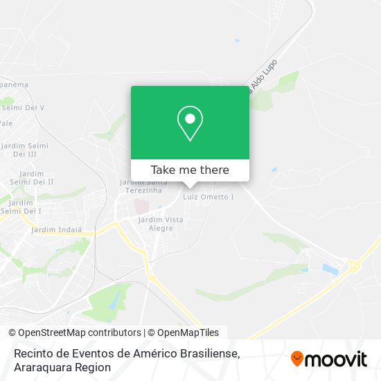 Recinto de Eventos de Américo Brasiliense map