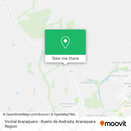 Mapa Vicinal Araraquara - Bueno de Andrada