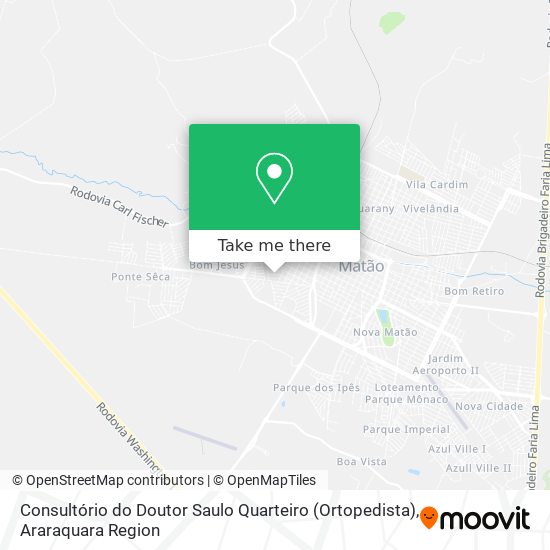 Consultório do Doutor Saulo Quarteiro (Ortopedista) map