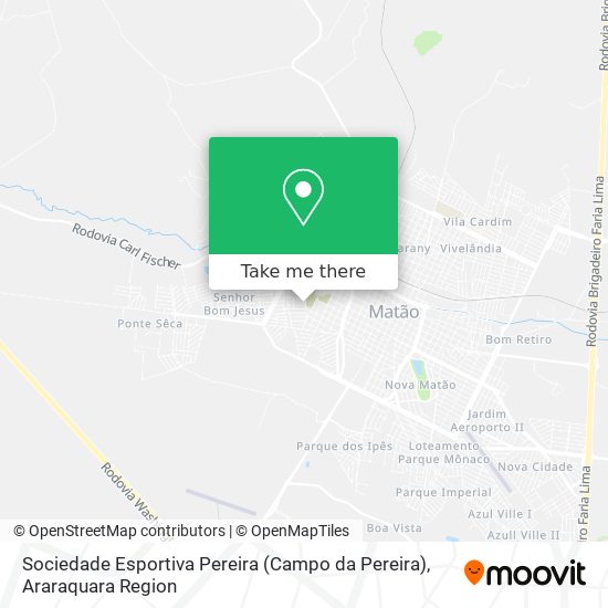 Sociedade Esportiva Pereira (Campo da Pereira) map