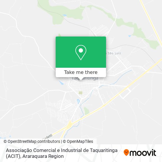 Mapa Associação Comercial e Industrial de Taquaritinga (ACIT)