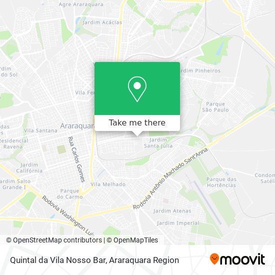 Quintal da Vila Nosso Bar map