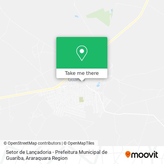 Setor de Lançadoria - Prefeitura Municipal de Guariba map