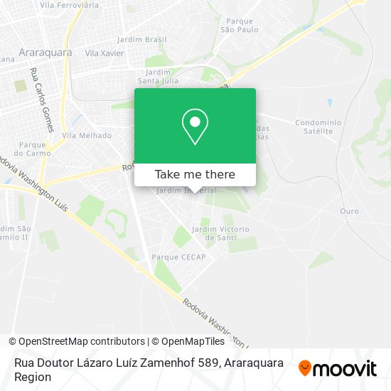 Rua Doutor Lázaro Luíz Zamenhof 589 map