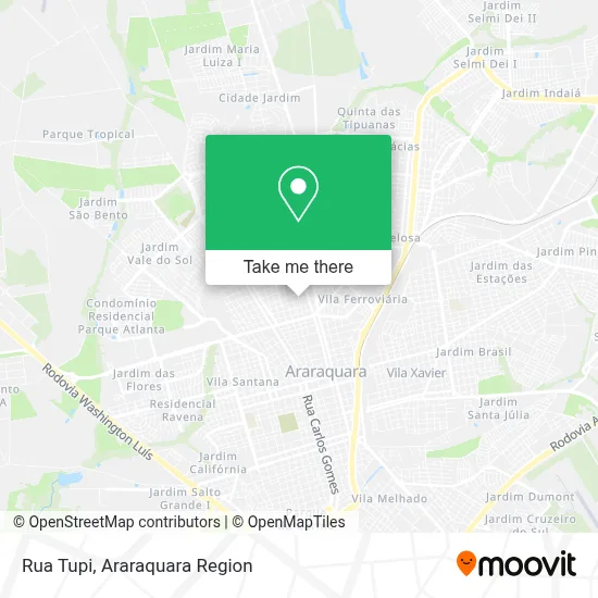 Rua Tupi map