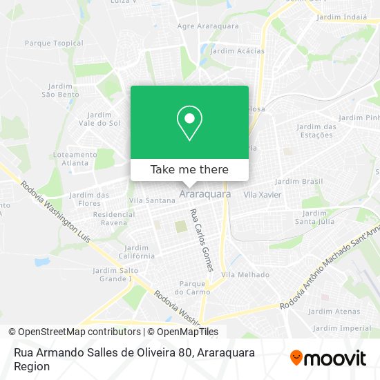 Rua Armando Salles de Oliveira 80 map
