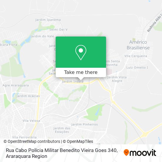 Rua Cabo Polícia Militar Benedito Vieira Goes 340 map