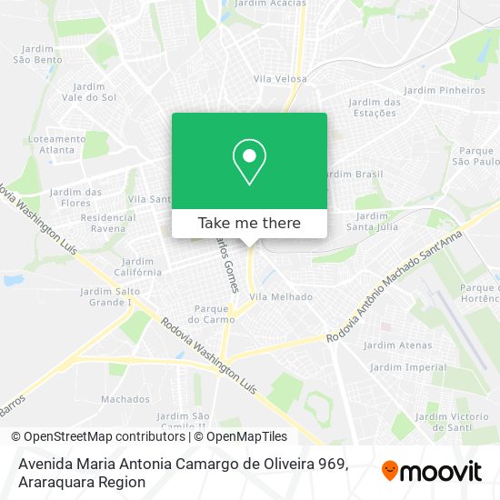 Avenida Maria Antonia Camargo de Oliveira 969 map