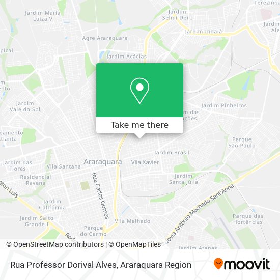 Rua Professor Dorival Alves map