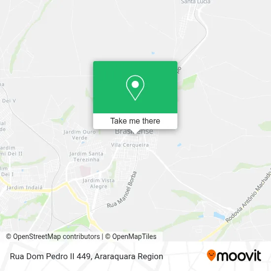 Rua Dom Pedro II 449 map